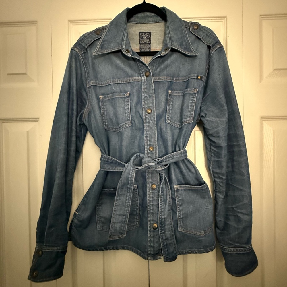 Lucky Brand Jean Shirt/Jacket with belt